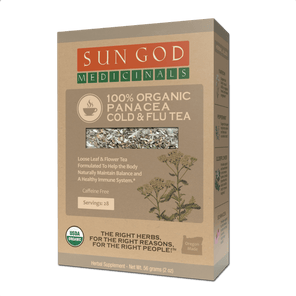 Panacea Cold & Flu Organic Herbal Tea - Sun God Medicinals