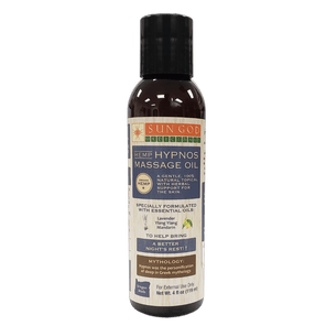 Hypnos Hemp Massage Oil - 4 oz. - Sun God Medicinals