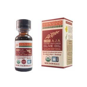 Aja Hemp and Organic Herb Infused Olive Oil - Sun God Medicinals