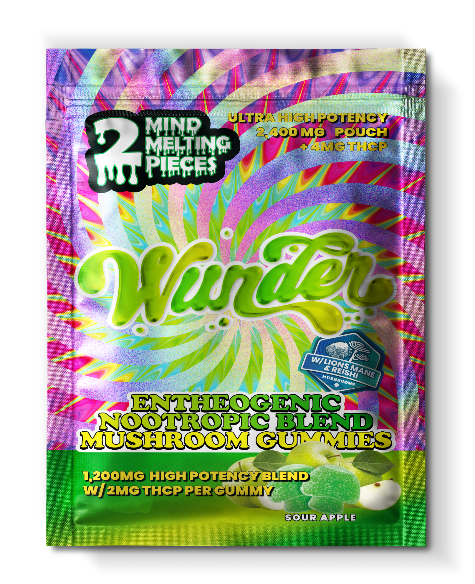 Wunder 2pc Gravity Feed - Sour Apple