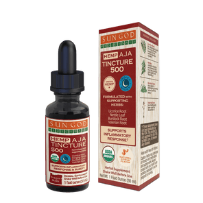 Organic Aja Body Relief & Sleep Hemp Tincture 500 - Sun God Medicinals