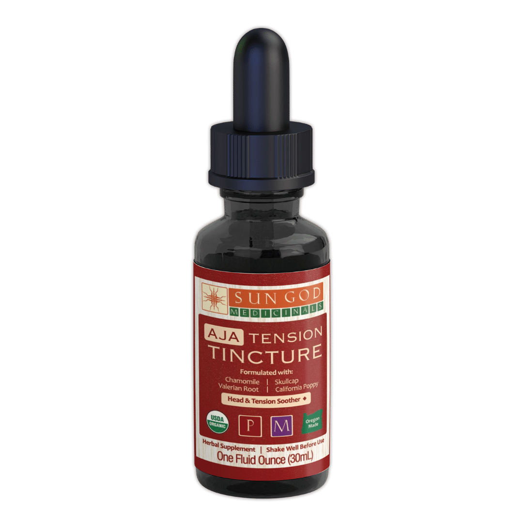 Aja Tension Herbal Tincture - Sun God Medicinals
