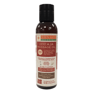 Aja Hemp Massage Oil - 4 oz. - Sun God Medicinals