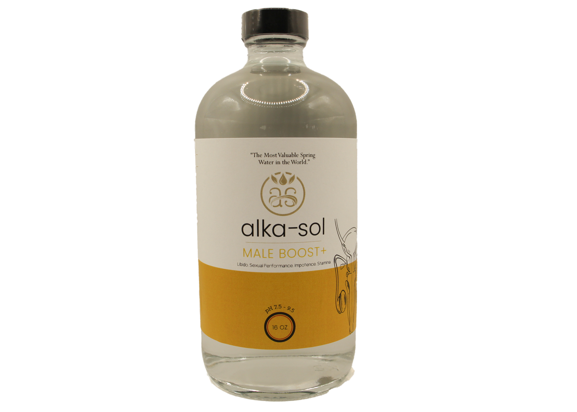 ALKA-SOL: MALE BOOST HYDROSOL TONIC - (16 oz)