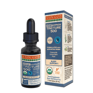 Organic Hypnos Sleep Hemp Tincture 500 - Sun God Medicinals