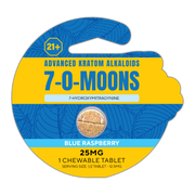 1 Chewable Kratom Tablet - BLUE RASPBERRY - (25MG)