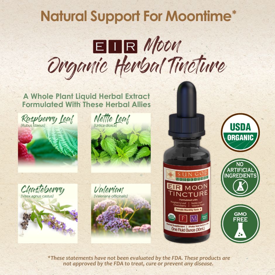 Eir Moon Herbal Tincture - Sun God Medicinals