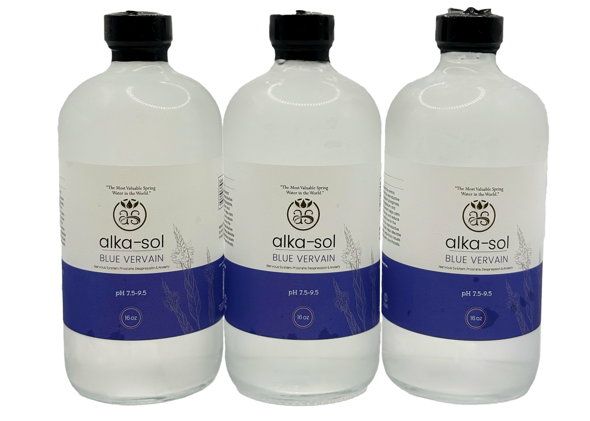 ALKA-SOL: BLUE VERVAIN TONIC - (16 oz - 3 pk)