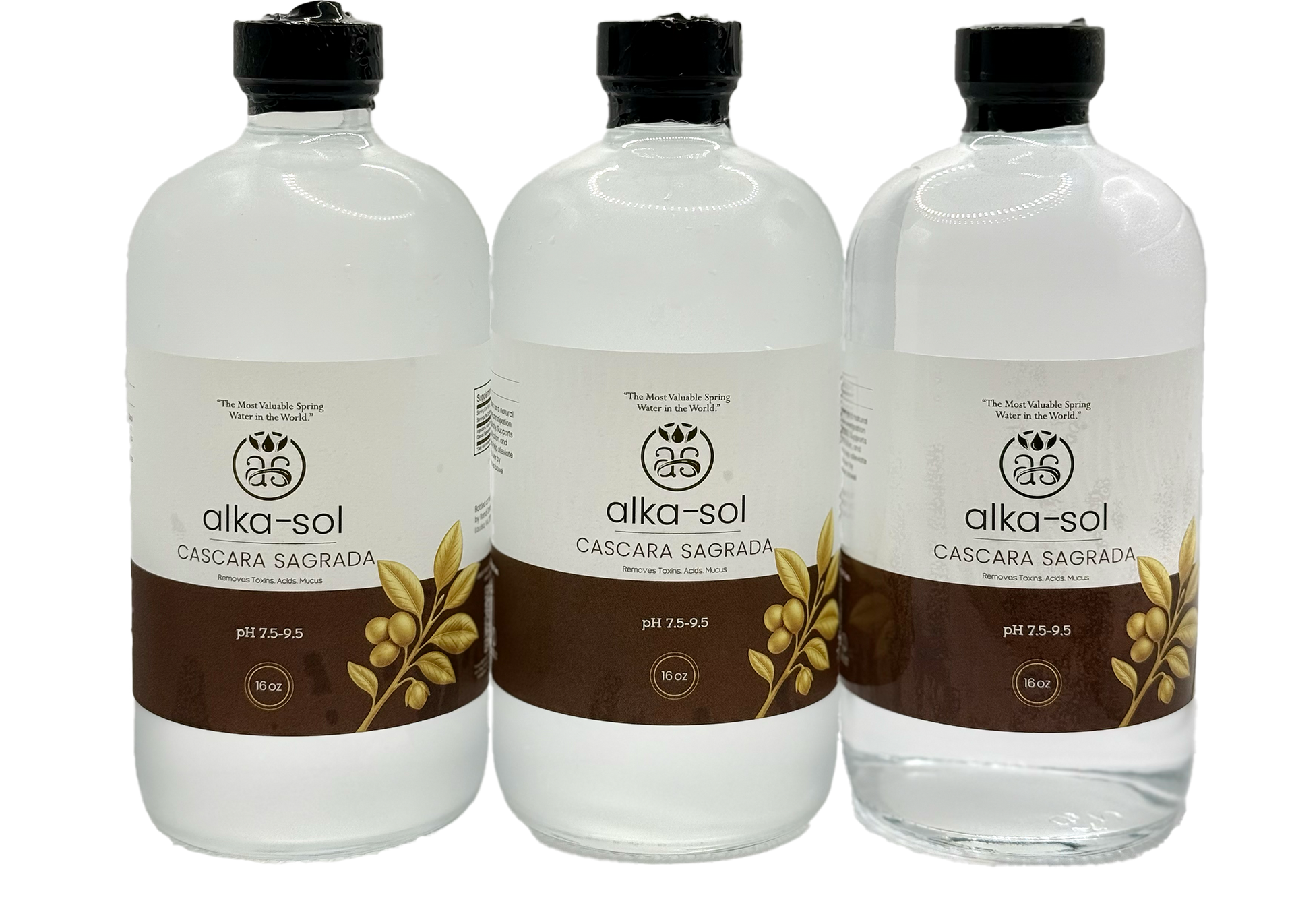 ALKA-SOL: CASCARA SAGRADA TONIC - (16 oz - 3 pk)