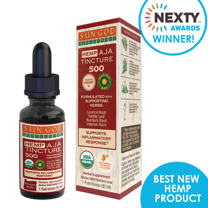 Organic Aja Body Relief Daytime Hemp Tincture 500 - Sun God Medicinals