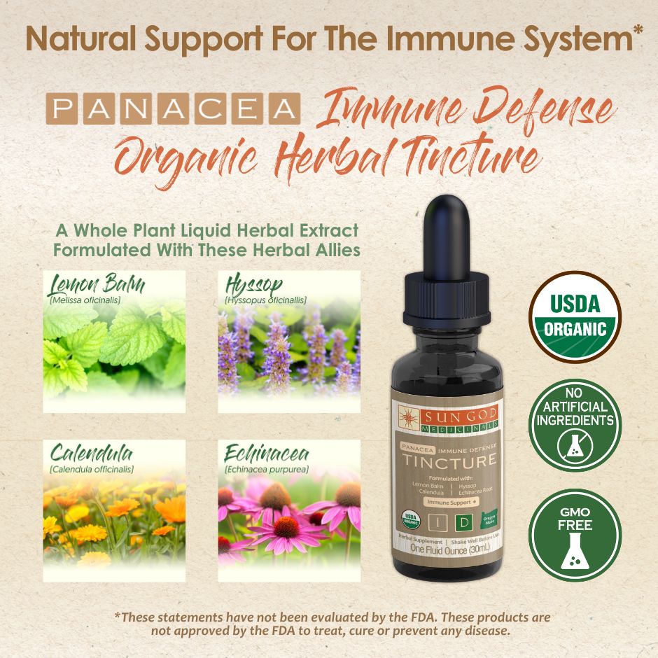 Panacea Immune Defense Herbal Tincture - Sun God Medicinals