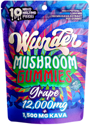 Wunder High Potency Mushroom Gummies — Grape (12,000 mg blend)