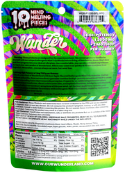 Wunder High Potency Mushroom Gummies — Sour Apple (12,000 mg blend)