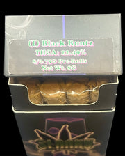 St. Anky Flowers Pre-Roll Pack - Black Runtz - THCA: 22.49% - Hybrid - Exotic Hemp Flower