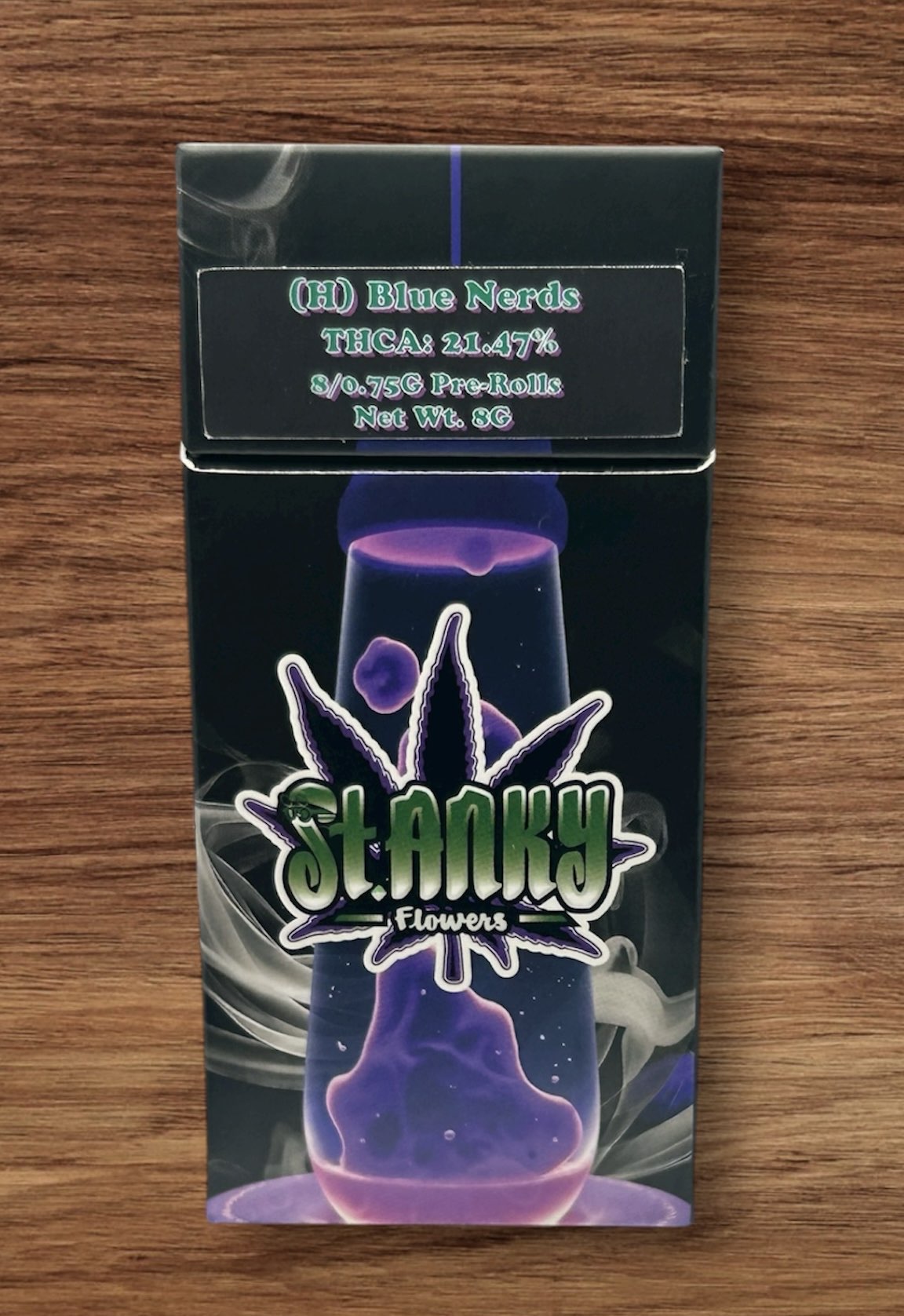 St. Anky Flowers Pre-Roll Pack - Blue Nerds - THCA: 21.47% - Hybrid - Exotic Hemp Flower