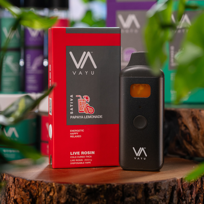 Papaya Lemonade - Sativa - Cold Cured THCA Live Rosin - 2.5G Disposable Vape
