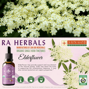 Ra Herbals Certified Organic Elderflower Tincture