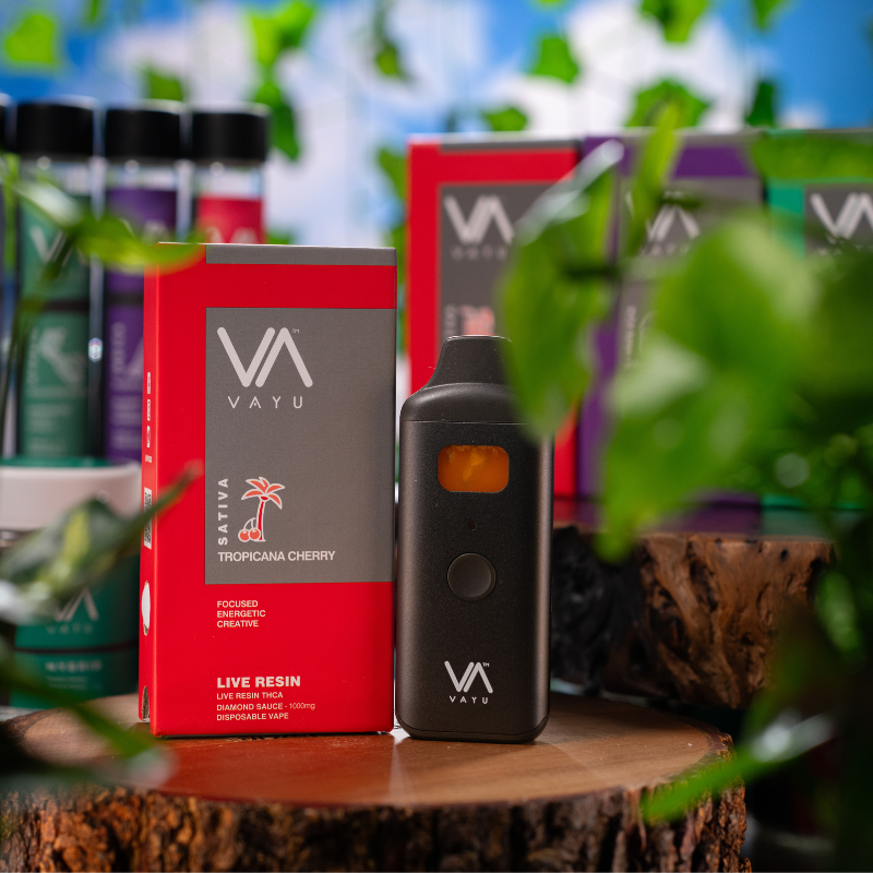 Tropicana Cherry - Sativa - Live Resin THCA Diamond Sauce - Disposable Vapes